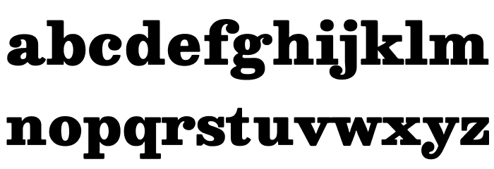 Besley* Fatface Font LOWERCASE