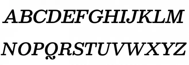 Besley* Medium Italic خط أحرف كبيرة