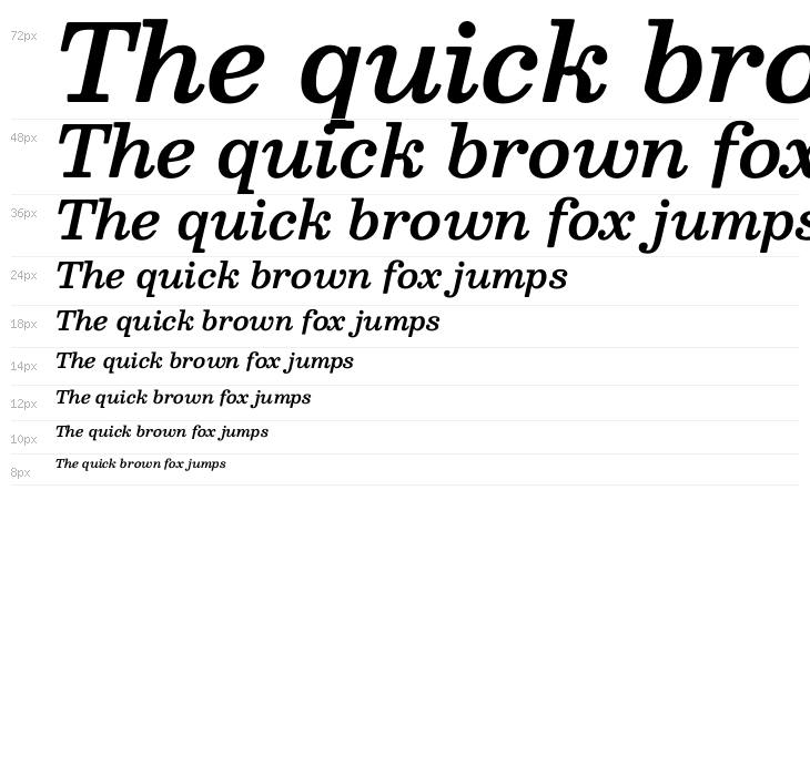 Besley* Medium Italic Waterfall