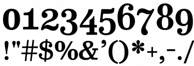 Besley* Medium Font OTHER CHARS