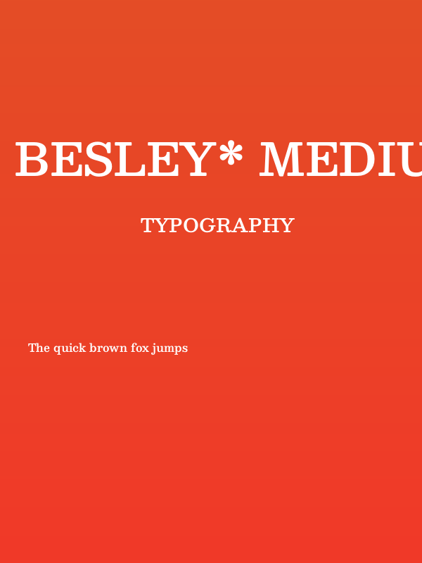 Besley* Medium Poster