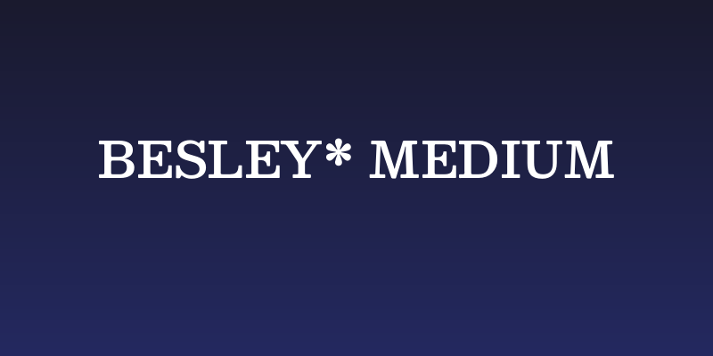 Besley* Medium Social Header