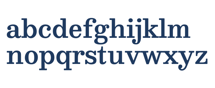 Besley* Medium Lowercase