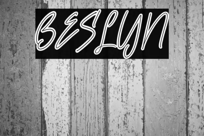 Beslyn Font examples
