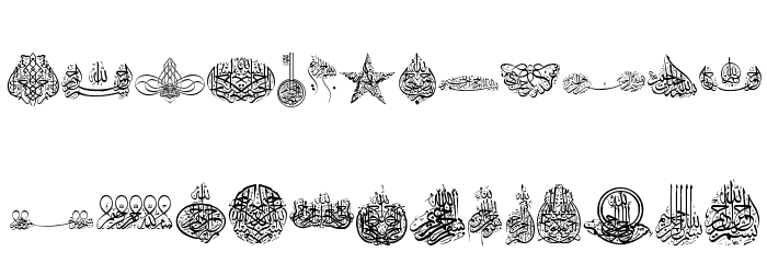 Besmellah 2 Font LOWERCASE