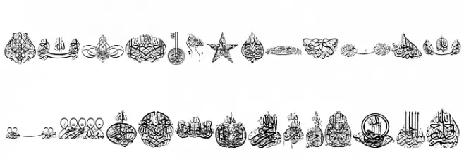 Besmellah 2 Font LOWERCASE