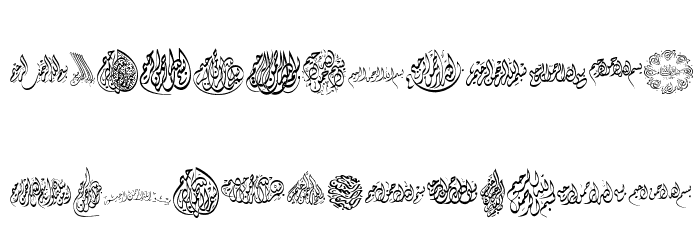 Besmellah 3 Font LOWERCASE