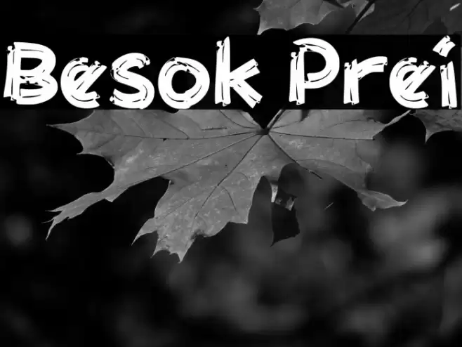 Besok Prei Font examples