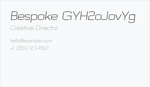 Bespoke GYH2oJovYg Business Card