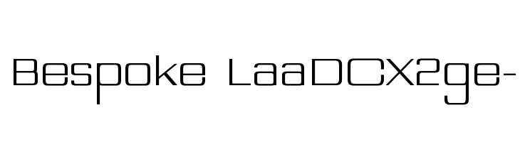 Bespoke LaaDCX2ge-  Скачать бесплатные шрифты