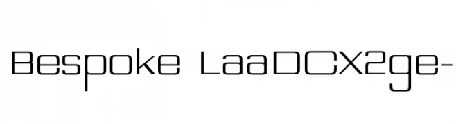 Bespoke LaaDCX2ge-  Frei Schriftart Herunterladen