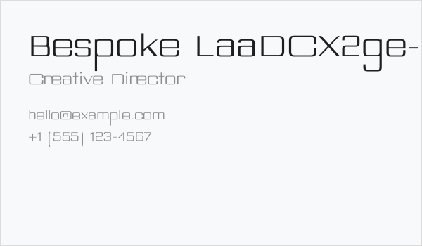 Bespoke LaaDCX2ge- Business Card