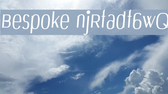 Bespoke njRfadf6wQ Font examples