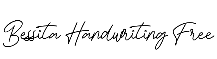 Bessita Handwriting Free  Descarca Fonturi Gratis