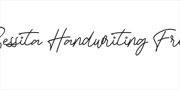 Bessita Handwriting Free Logo