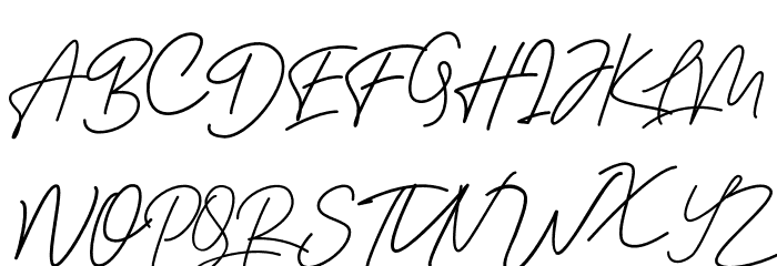 BessitaHandwritingFree Font UPPERCASE
