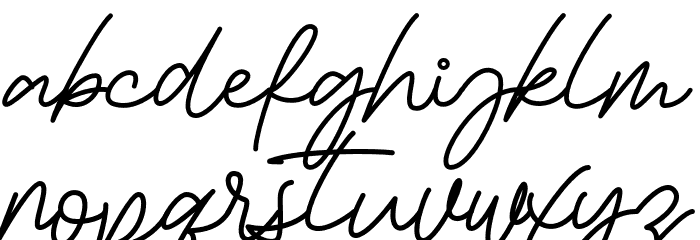 BessitaHandwritingFree Font LOWERCASE