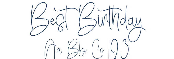 Best Birthday Font Preview