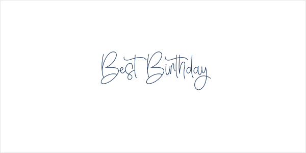 Best Birthday Logo