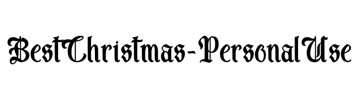 Best Christmas - Personal Use  baixar fontes gratis