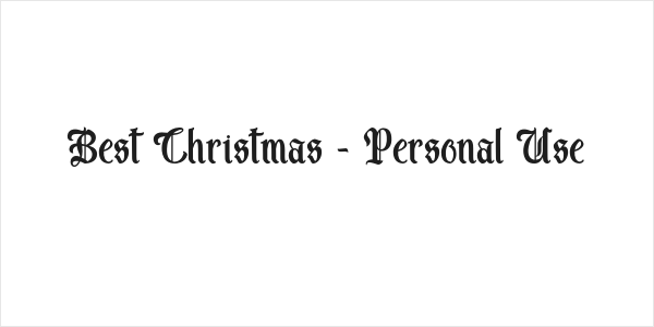 Best Christmas - Personal Use Logo