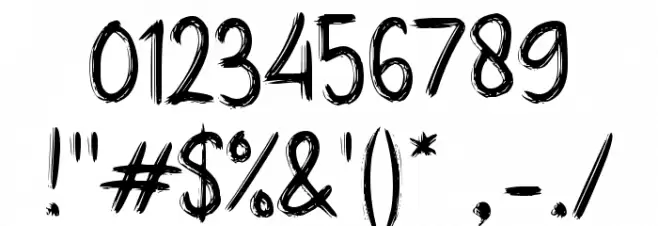 Best Friend Font OTHER CHARS