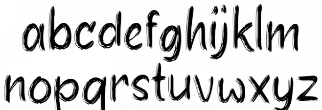 Best Friend Schriftart Kleinbuchstaben