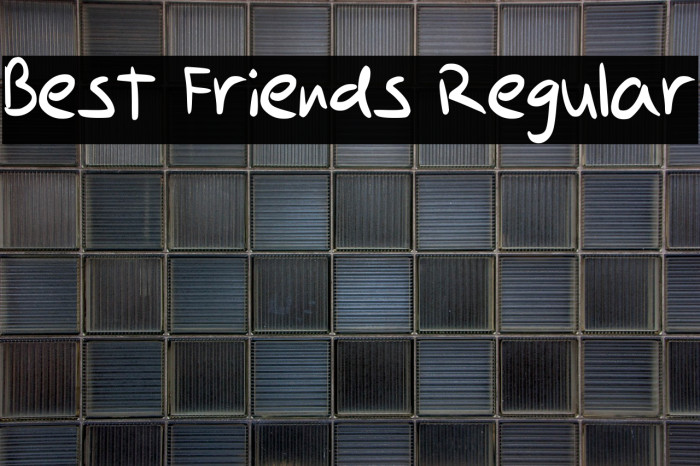 Best Friends Regular Example 1