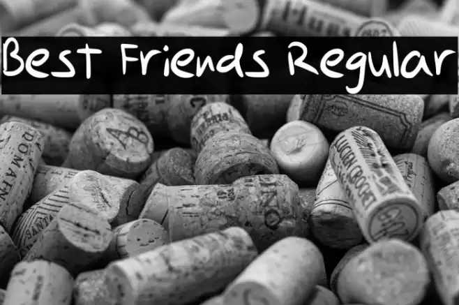 Best Friends Regular Font examples