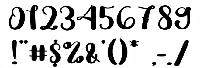 Best Friends Font OTHER CHARS