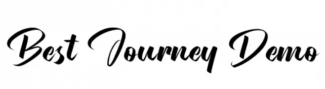 Best Journey Demo  Frei Schriftart Herunterladen