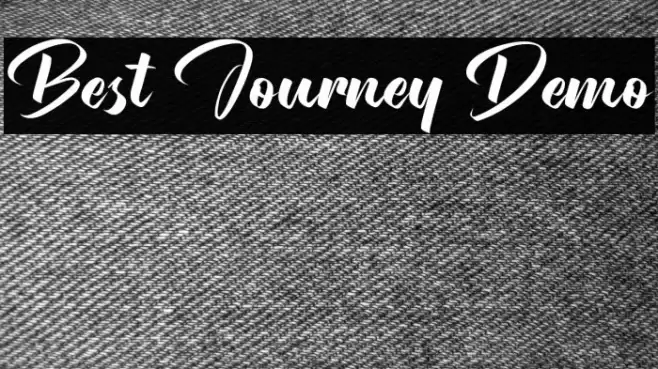 Best Journey Demo Font examples