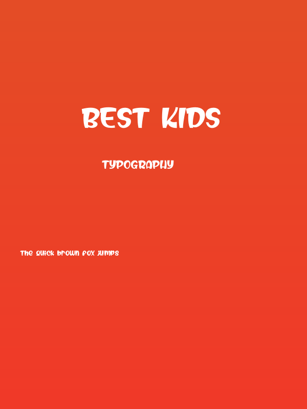 Best Kids Poster