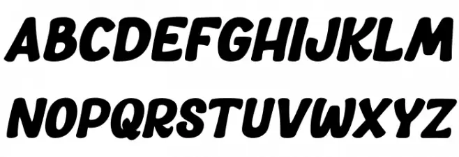 Best Love DEMO Italic Fonte MAIÚSCULAS