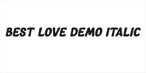 Best Love DEMO Italic Logo