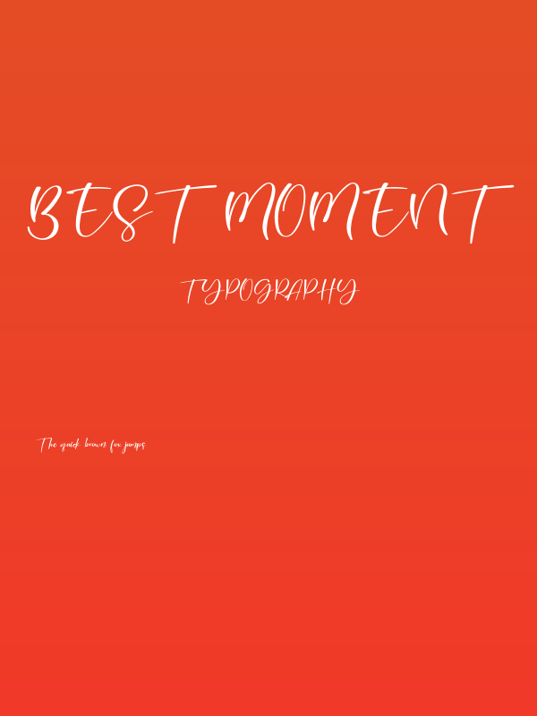 Best Moment Poster