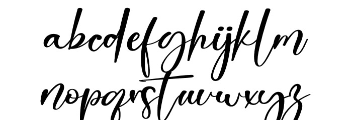 Best Moment Font LOWERCASE