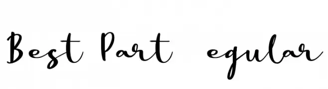 Best Part DEMO Regular  Frei Schriftart Herunterladen