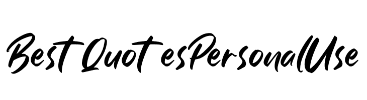 Best Quotes Personal Use  免费字体下载