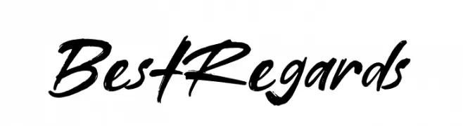 Best Regards  免费字体下载