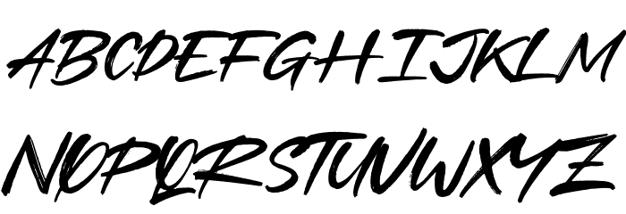 Best Regards Schriftart Groß