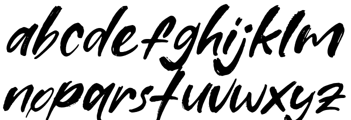 Best Regards Schriftart Kleinbuchstaben
