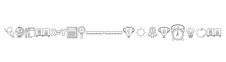 Best School Dingbat  नि: शुल्क फ़ॉन्ट्स डाउनलोड