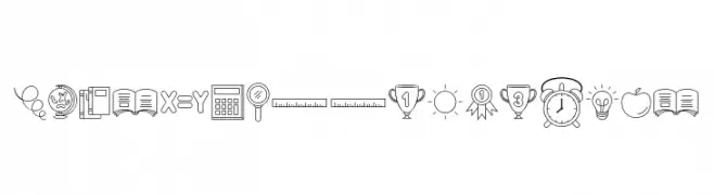 Best School Dingbat  Frei Schriftart Herunterladen