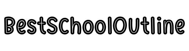 Best School Outline  免费字体下载