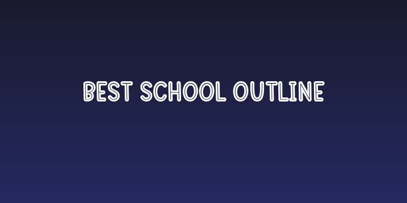 Best School Outline Social Header
