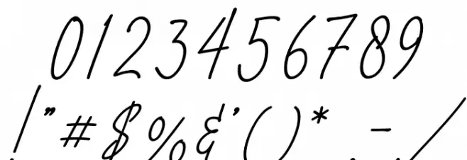 Best Stories Font OTHER CHARS