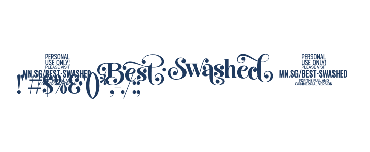 Best Swashed PERSONAL USE Regular Other Characters