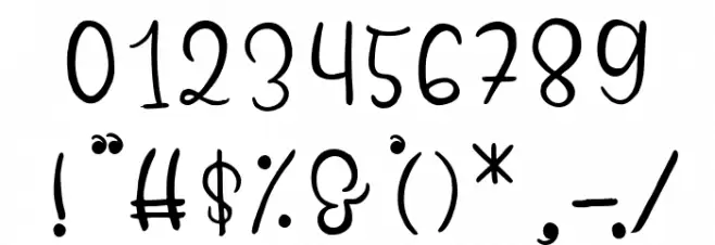 Best Valentine Font OTHER CHARS