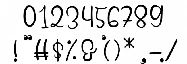 Best Valentine Font OTHER CHARS